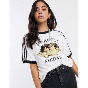 Adidas Originals x Fiorucci angel t-shirt in white